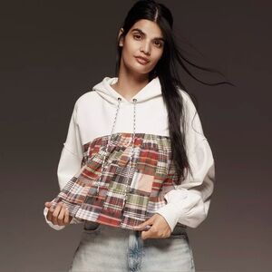 Plaid Patchwork Hoodie